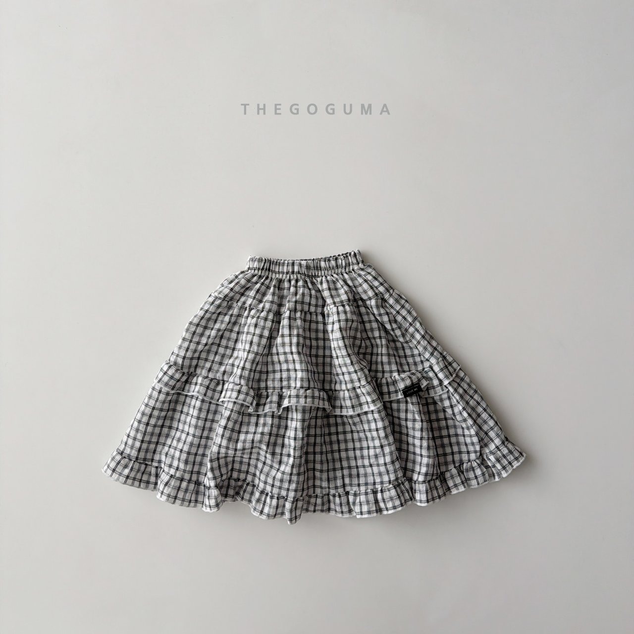 [THE GOGUMA] Cherry Check Kang Kang SK / [더고구마] 앵두체크캉캉sk