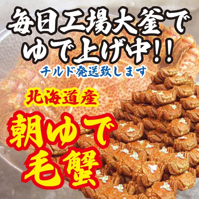 朝ゆで毛蟹【北海道産】１尾　450g