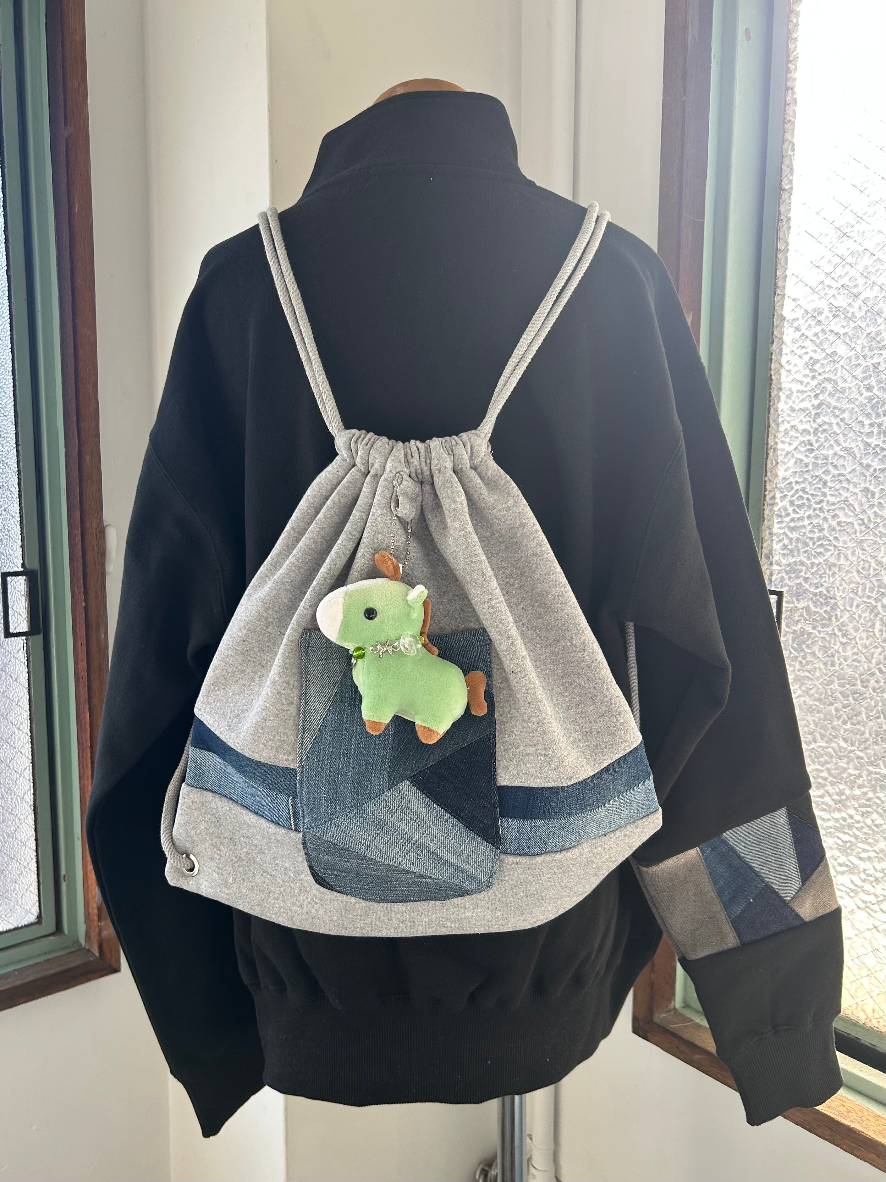 Denim Remake Drawstring Bag | NaAst Online Shop