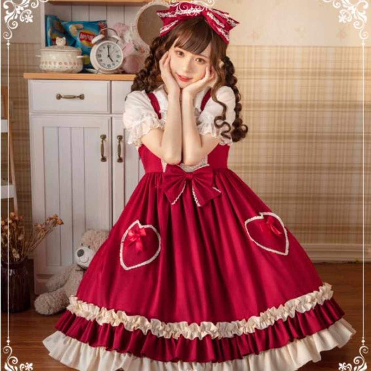 ブランド Eieyomi スイートロリータ JSK ジャンパースカート スイート 
