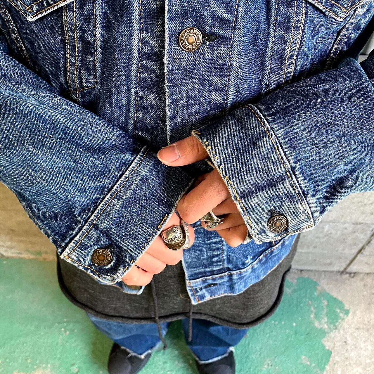 70年代 Levi's リーバイス スモールe 70505-0217 4th デニム 70年代 Levi's リーバイス スモールe 70505-0217 4th デニム