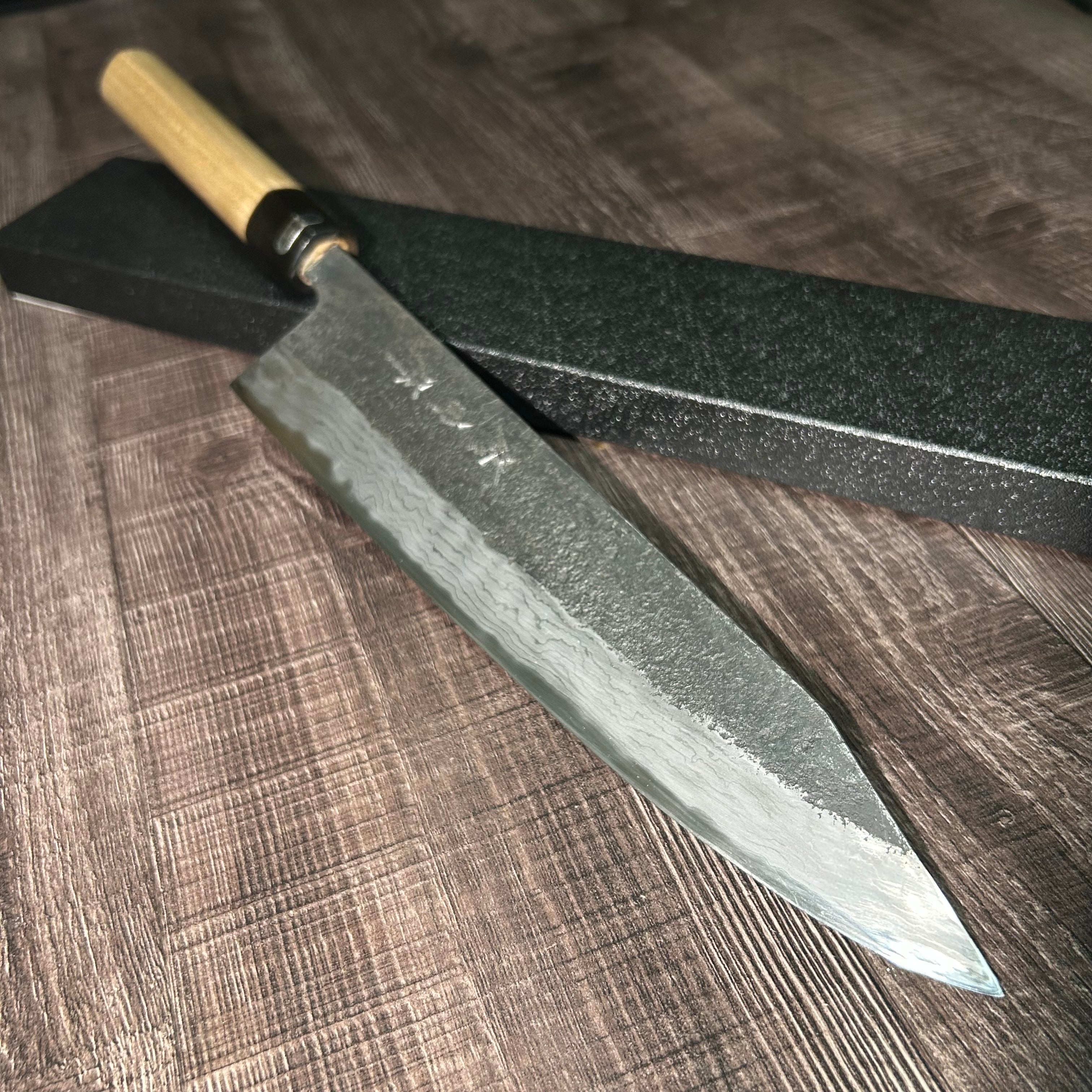 "Shuji Toyama" Kensaki Gyuto 270mm Limited Edition "Sazareishi" Black Damascus