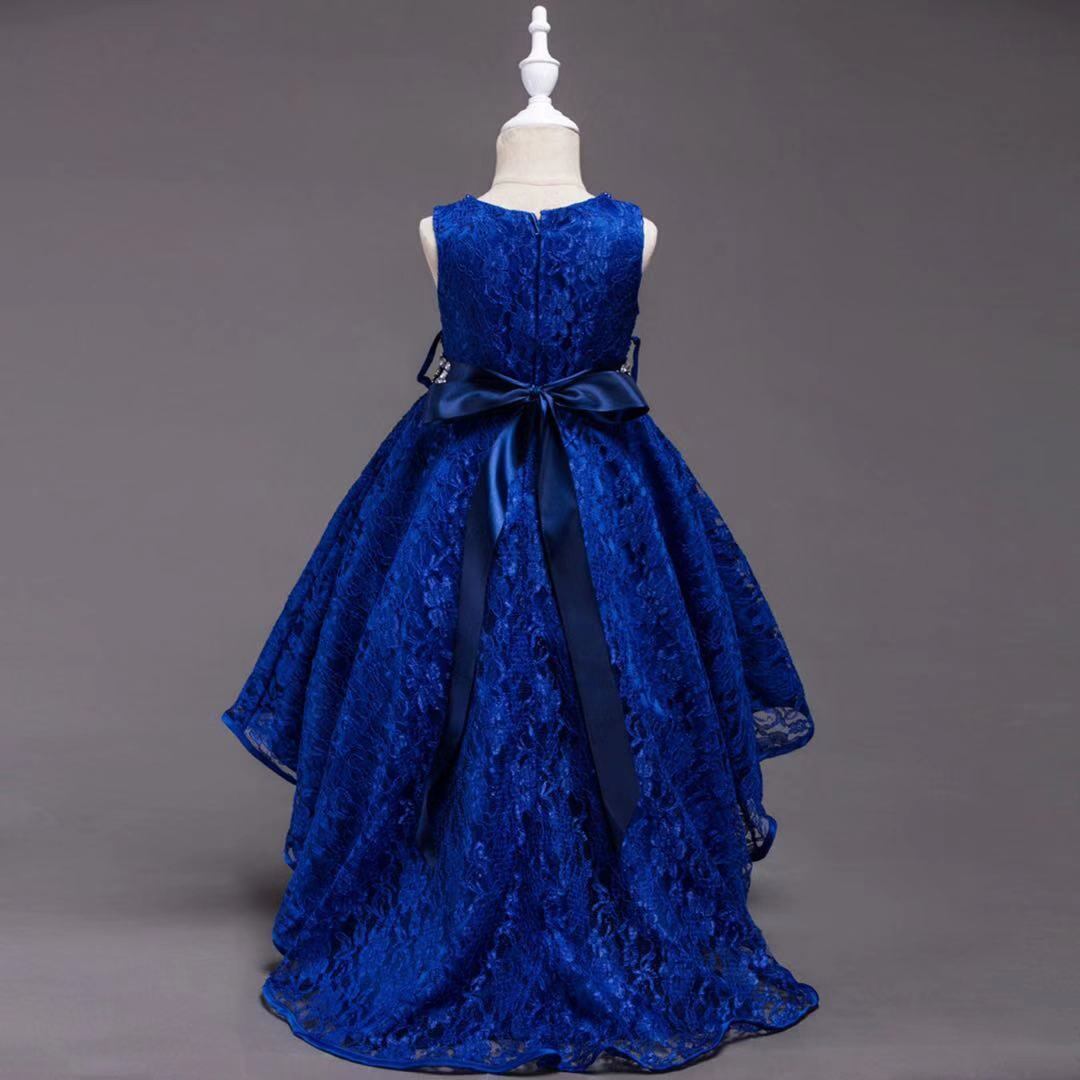 送料無料 子供 ドレス キッズドレス ピアノ発表会 ドレス ジュニア 110 1 130 140 子供ドレス ジュニアドレス コンクール ロング ドレス 紺色 ベージュ むらさき ブルー 水色 結婚式 フラワーガール 衣装 リングガール 誕生日 記念撮影 キッズドレス フォーマル 子供服