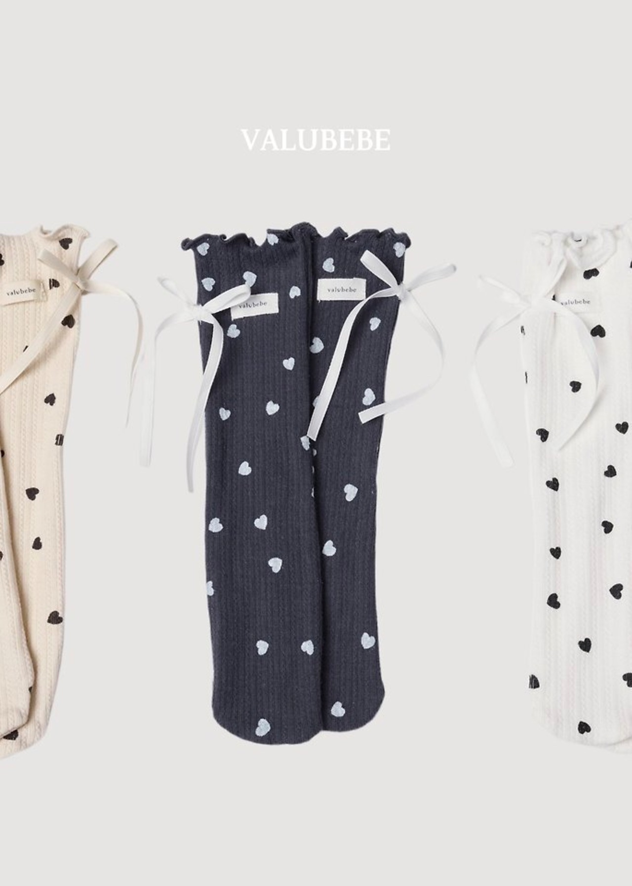 韓国子供服 / 26Autumn / 〖取寄〗valubebe / ブラン ハート ロールネック / ベビー服 / キッズ服 *free *