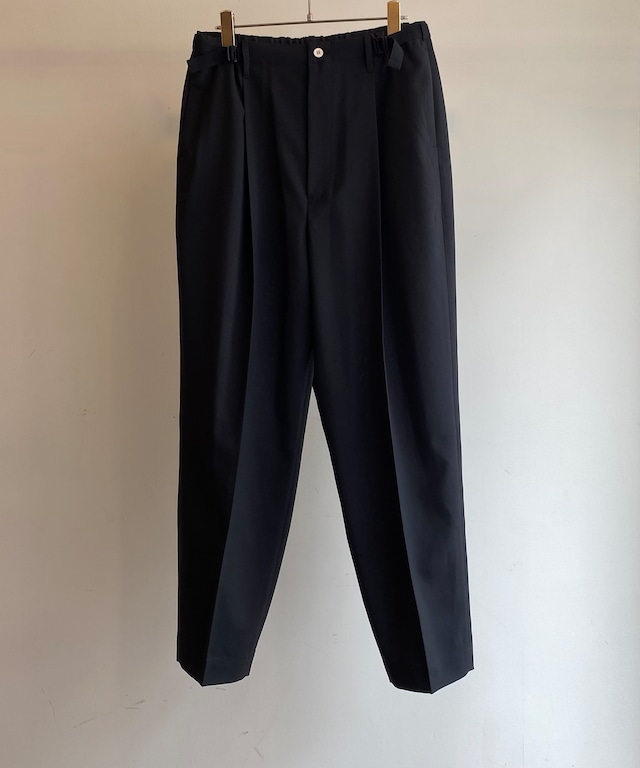 beta post/B02SASH-21- WAIST adjust pants (BLACK)