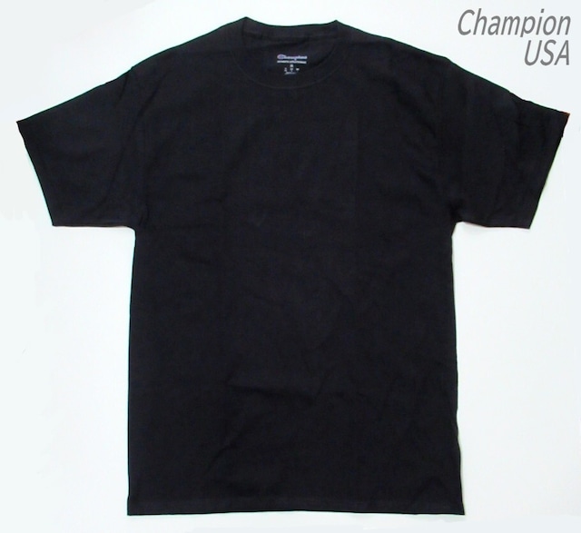 【CHAMPION】チャンピオン【定番】Tシャツ ロゴ 黒 ブラック メンズ【USA Mサイズ】シンプル カジュアル スポーツ