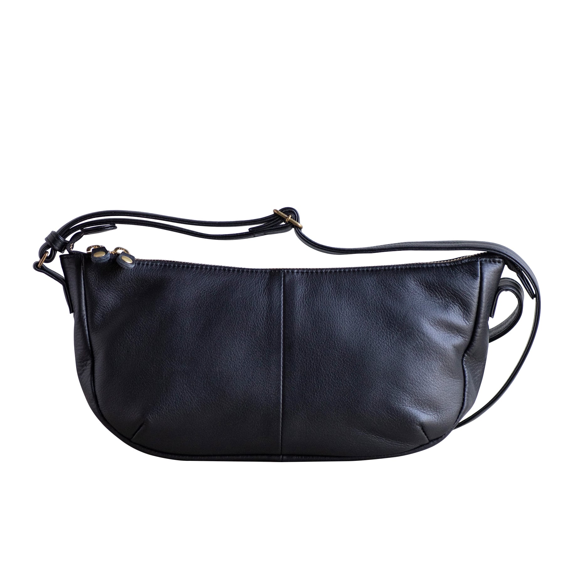 舟形ショルダーバッグ (ソフトシュリンクレザー) 【ak-45cs