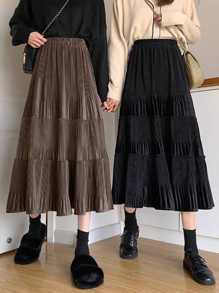 【obil】ミディアムティアードスカート　size1