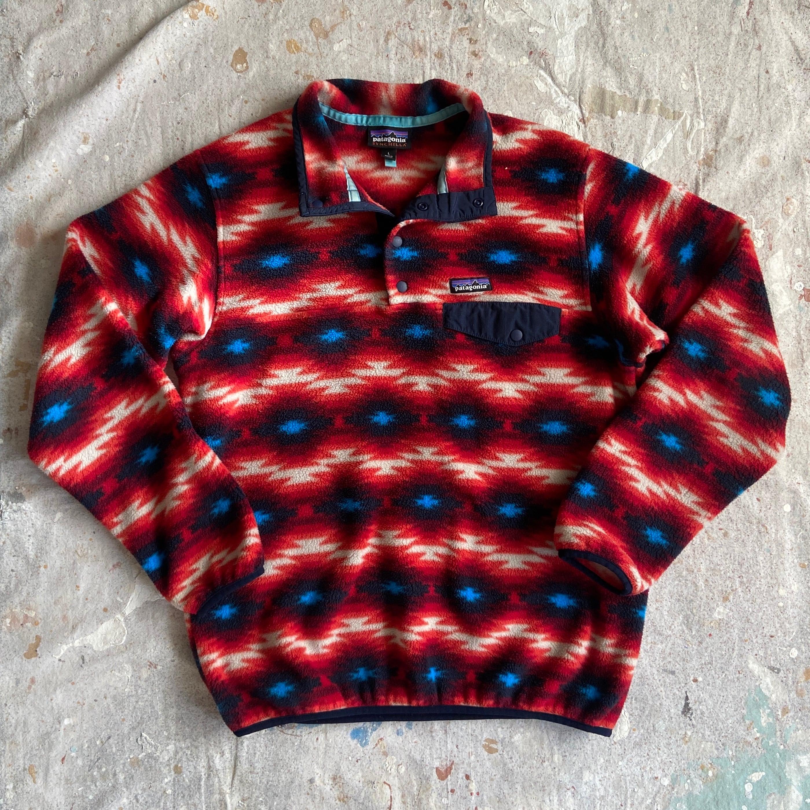 Patagonia Synchilla Native Fleece Pullover L F938
