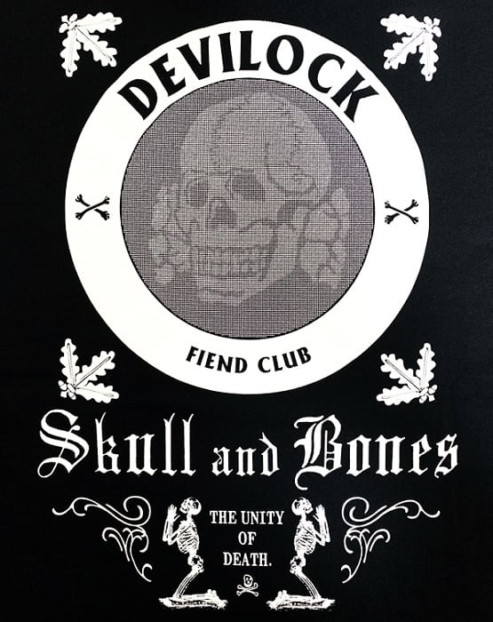 再入荷 10 Off Sale Devilock デビロック Old English Skull Bone Tee 半袖tシャツ ビッグt オーバーサイズ Big 大きいサイズ 黒ブラック バックプリント ロゴ クルーネック スカル ドクロ メンズレディース ハードコア パンクロック Punkrock バンド フェス