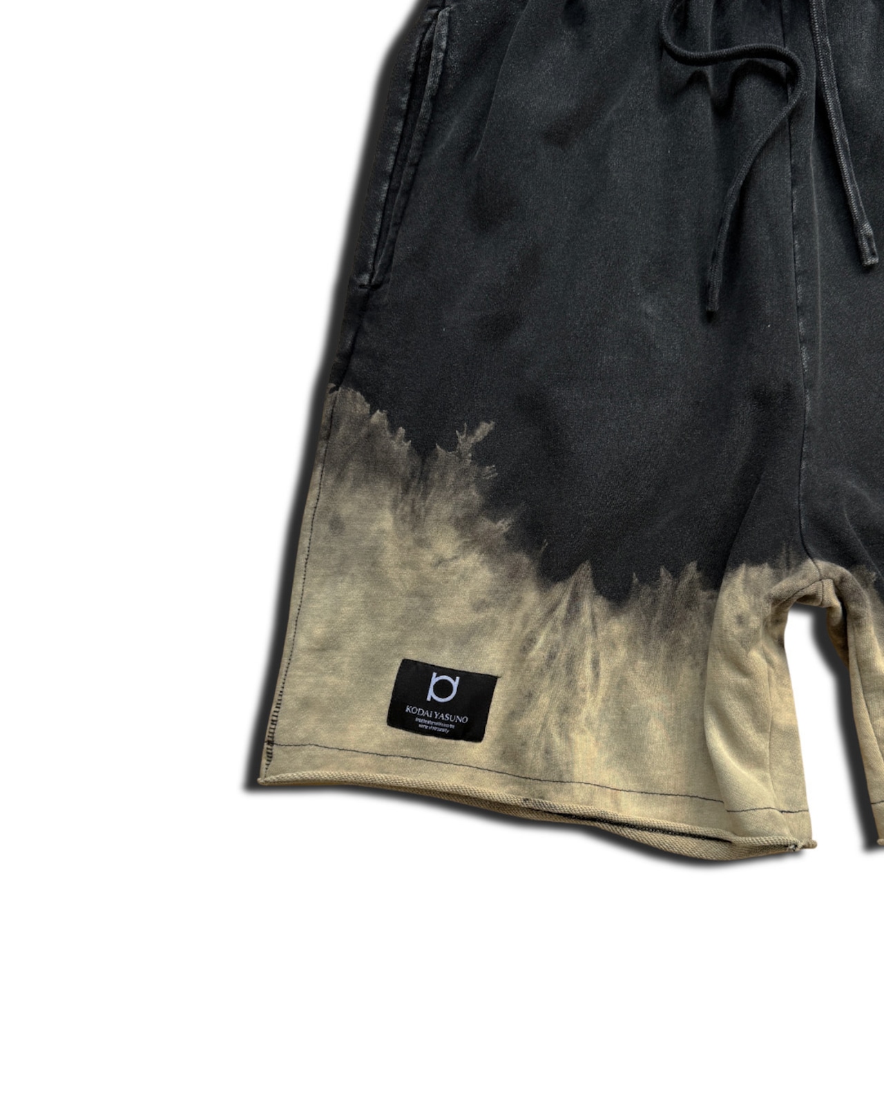 【セットアップ可】タイダイブリーチハーフパンツ Cafe time