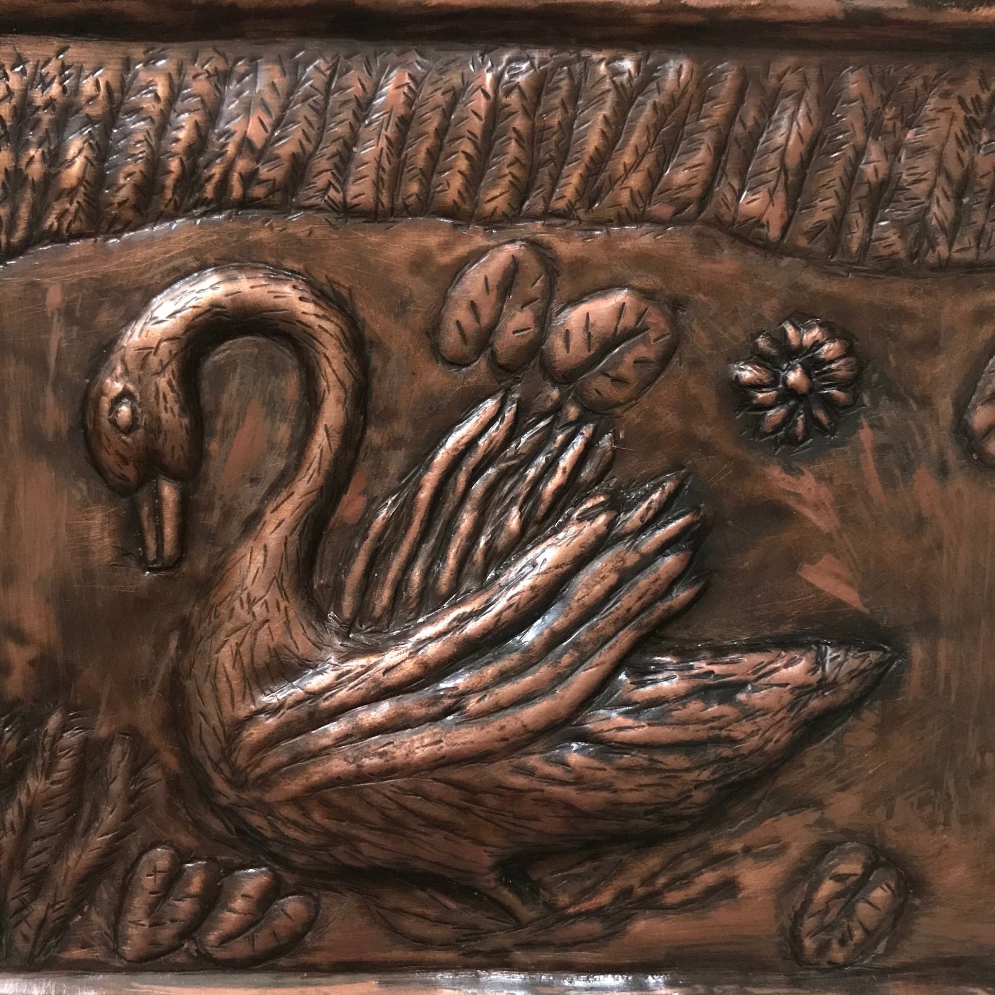 銅製の白鳥の壁掛け | tsuitachi craft&brocante