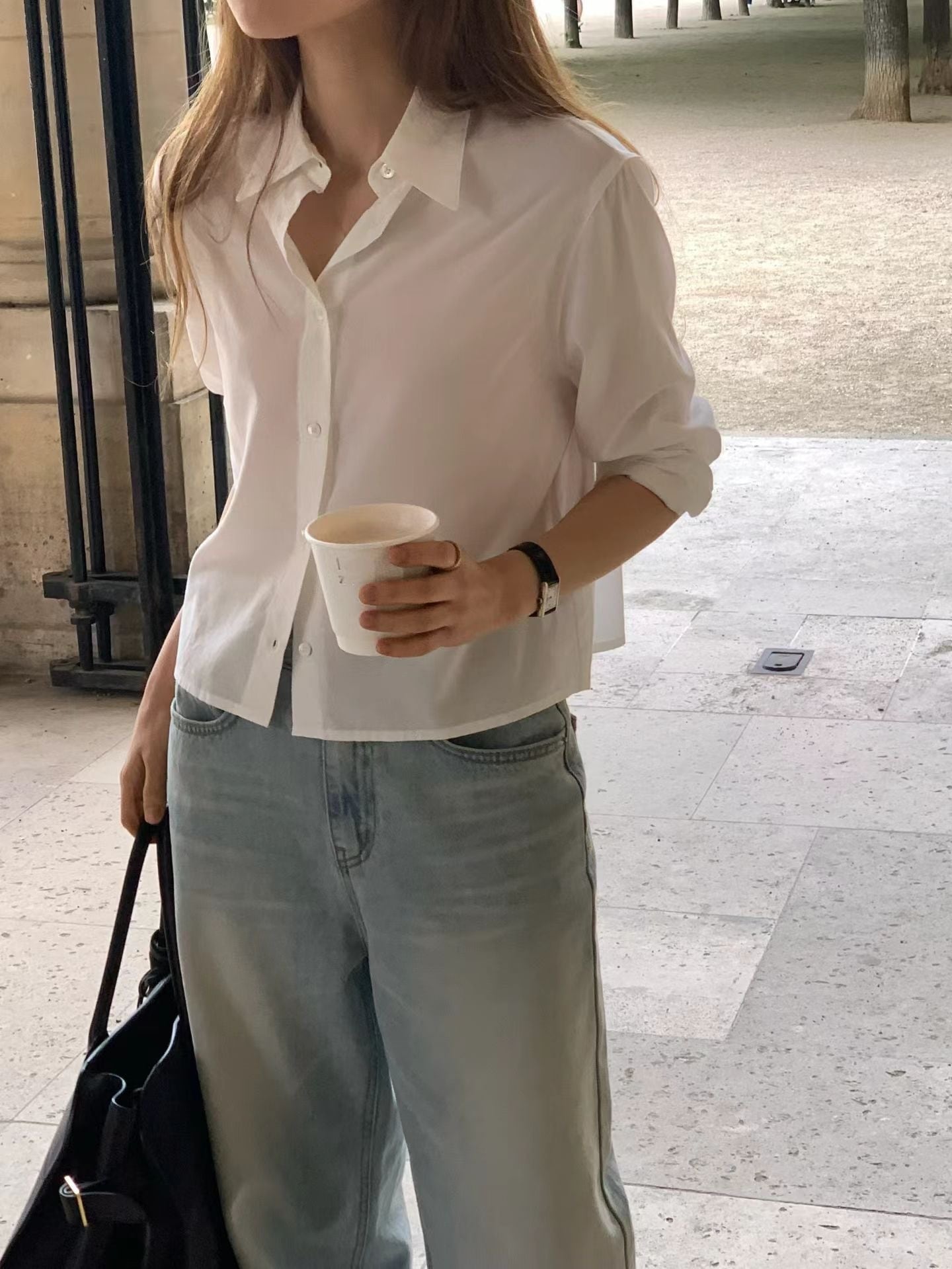 (予約) ounce / Mini Crop shirt