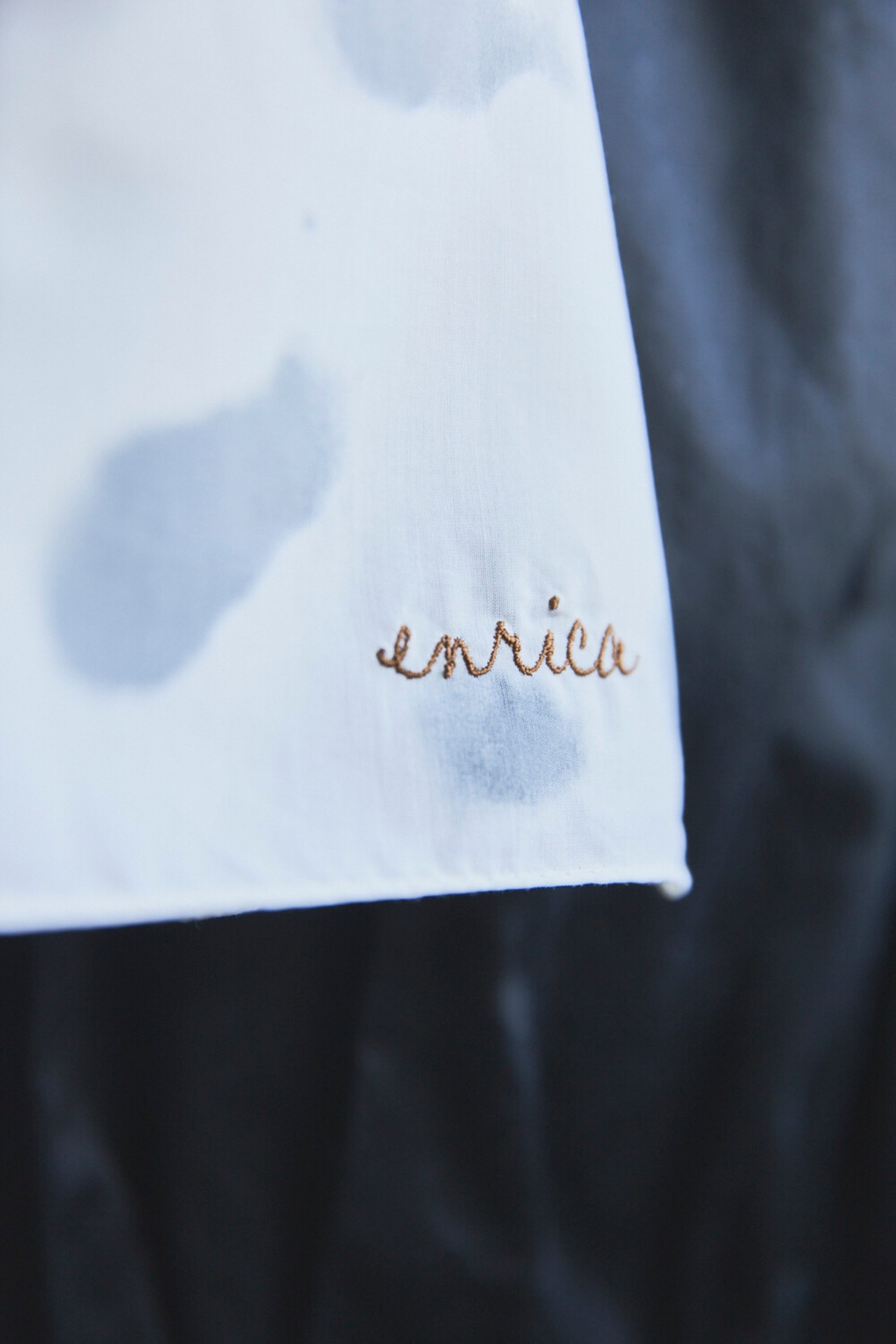 【mottainaiネッカチーフ CLOUD BLUE×綿】vol.6_enrica