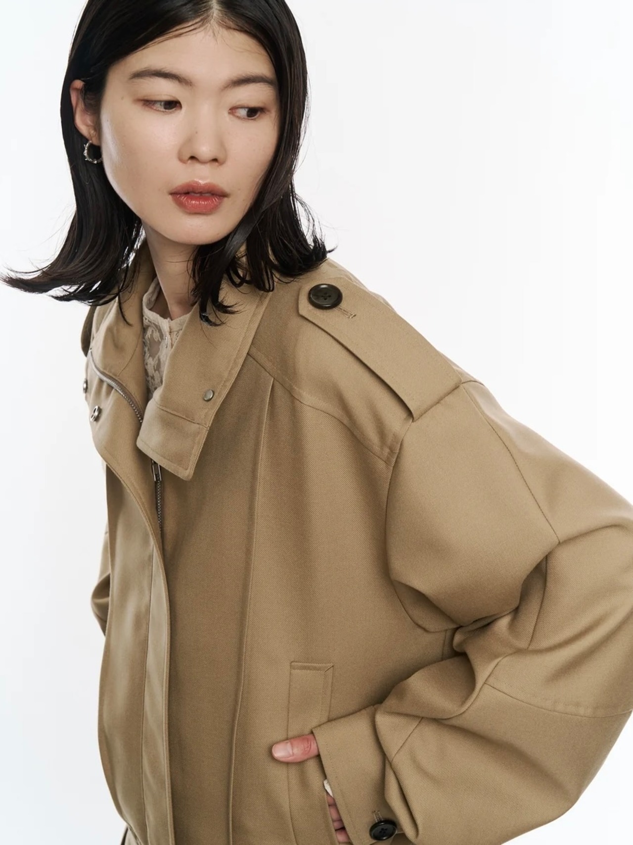 【26AW | WOMEN】POOLDE プールデ / ブルゾン / Kilt-Hem Zip Blouson  PLD-26AW-BL01 - 5