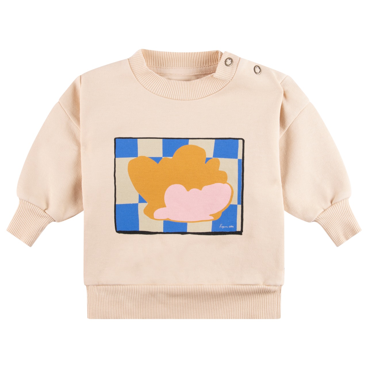 〈 REPOSE AMS 23AW / BABY 〉crewneck sweater / warm oyster