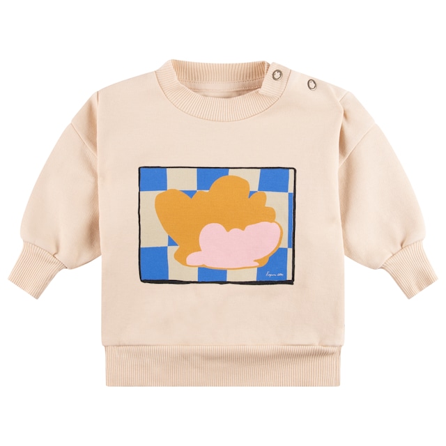 〈 REPOSE AMS 23AW / BABY 〉crewneck sweater / warm oyster