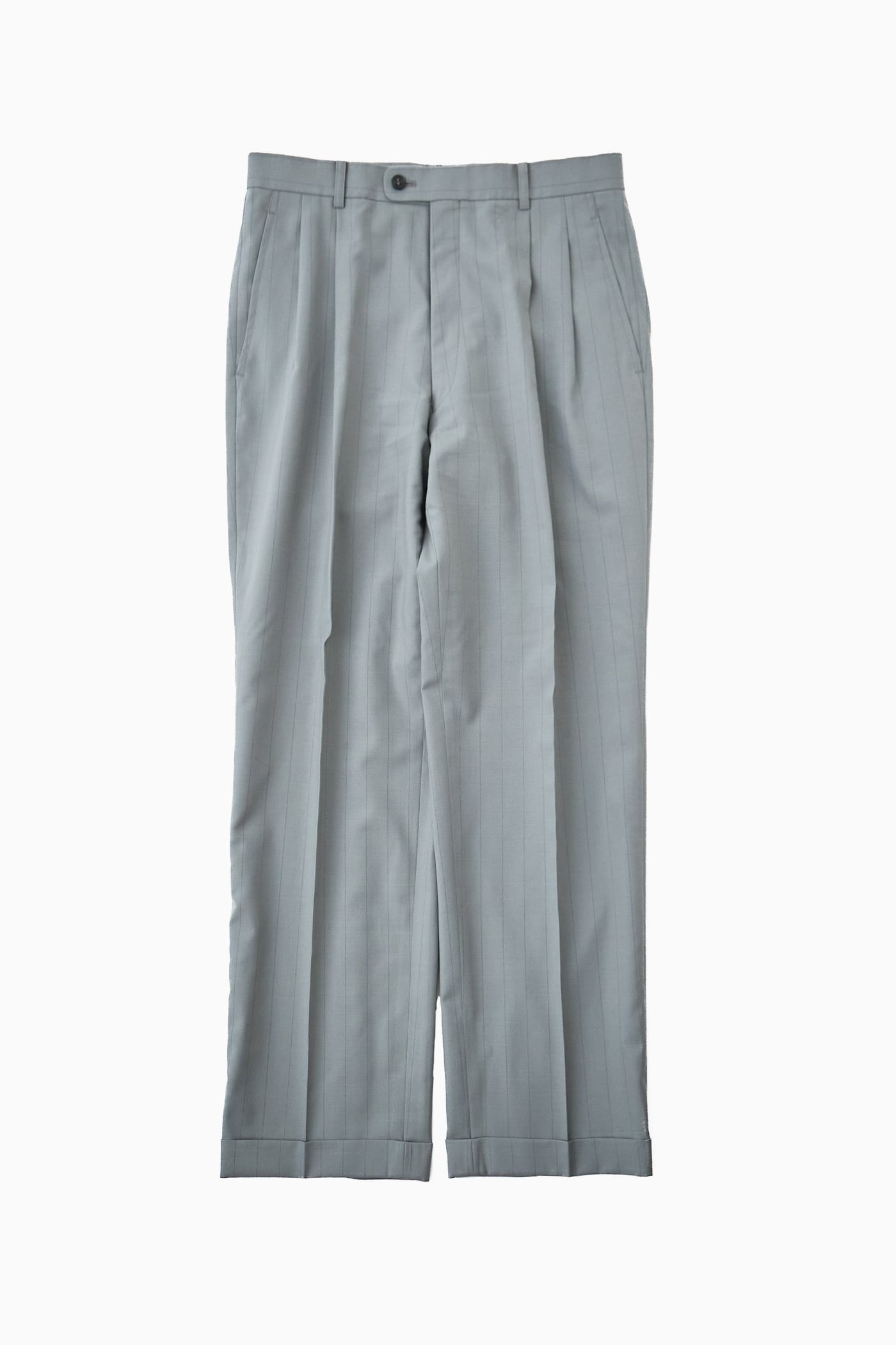 VINTAGE Christian Dior Monsieur STRIPE 2-TUCKS WIDE SLACKS