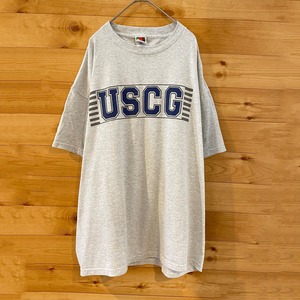 【FRUIT OF THE LOOM】USCG アメリカ沿岸警備隊 プリント Tシャツ 2XL オーバーサイズ US古着