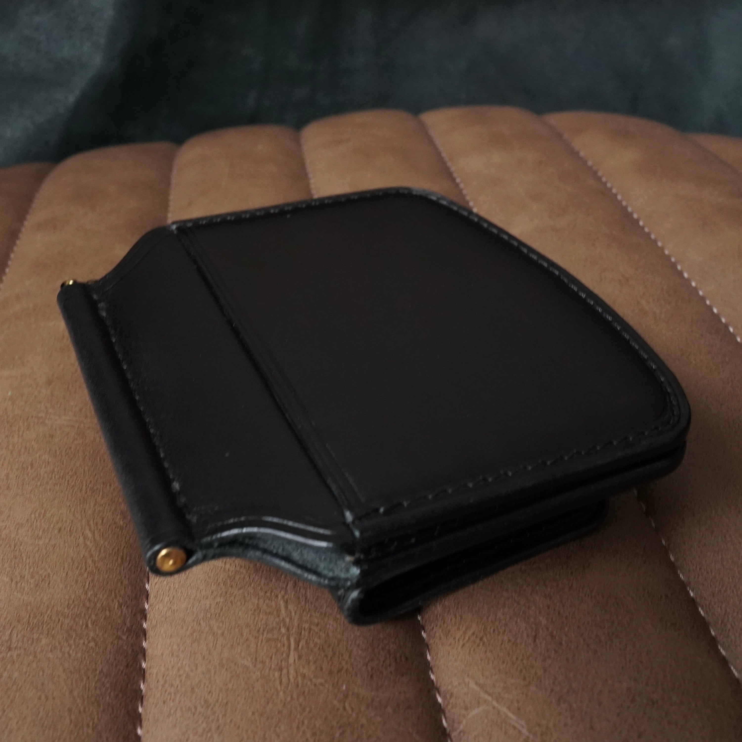 即納】ブッテーロ ブラック(ワルピエ社)/マネークリップ | 6T leatherworks