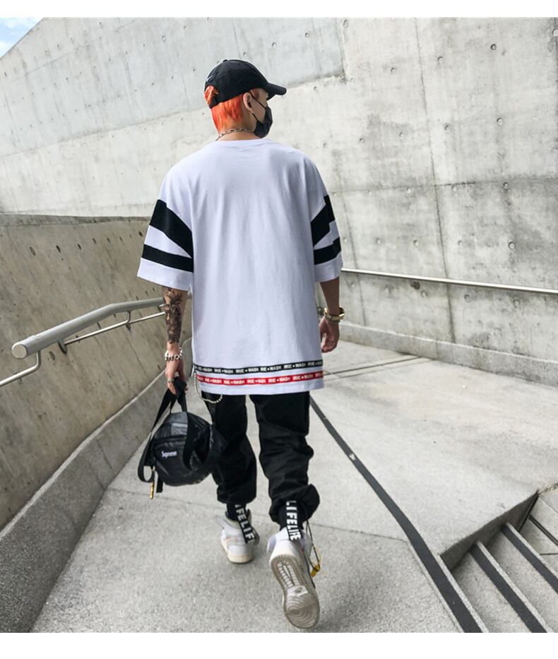 全2色 Tシャツ カットソー プリント カジュアル ストリート 