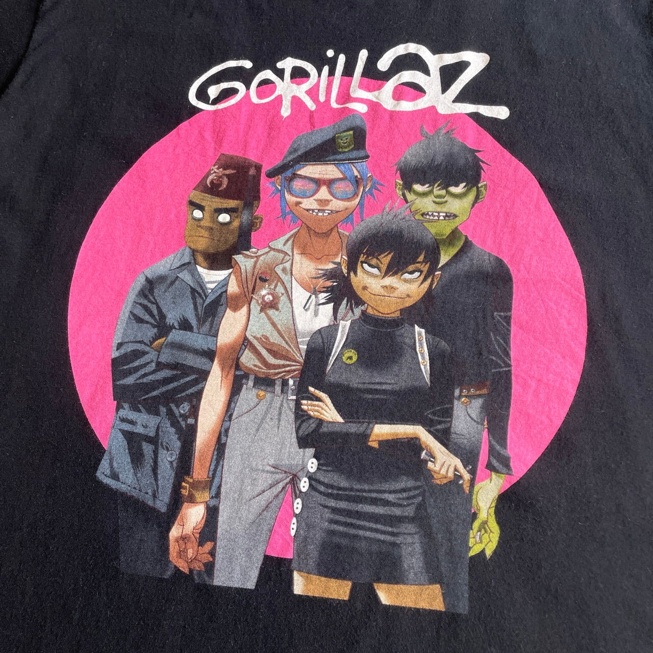 GORILLAZ ゴリラズ アーティスト バンドTシャツ メンズL 古着 ブラック 黒 【Tシャツ】【PS2307T】 | cave  古着屋【公式】古着通販サイト