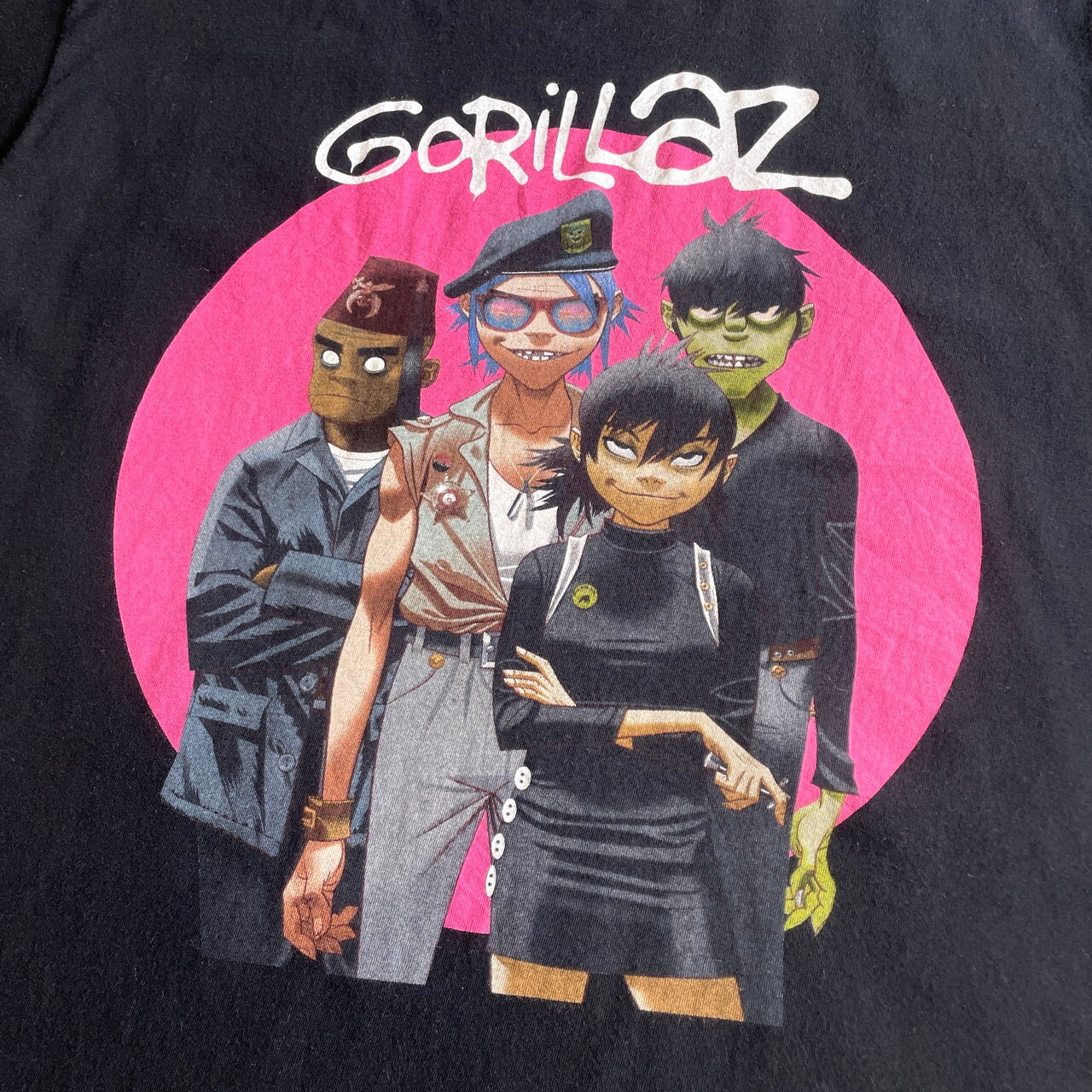 GORILLAZ ゴリラズ アーティスト バンドTシャツ メンズL 古着 ブラック 