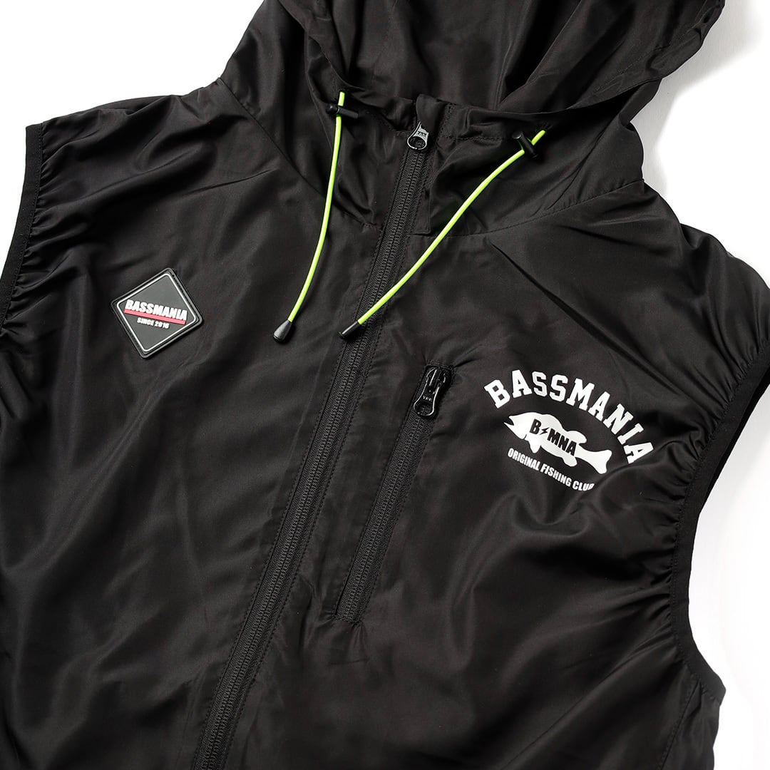アーチロゴデザインフード付き空調ベスト 【Limited】 | bassmania.jp アーチロゴデザインフード付き空調ベスト 【Limited】 | bassmania.jp