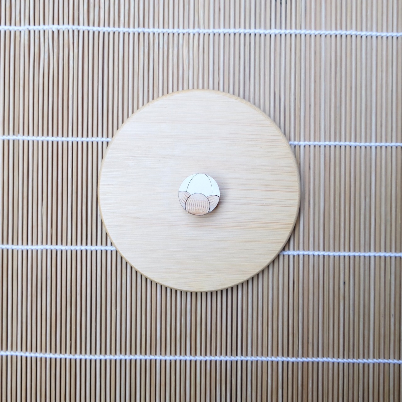 【インテリアART】すだれアートパネル 梅 白 マグネット