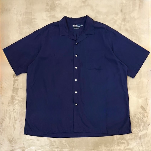 Polo Ralph Lauren “CALDWELL” Silk Cotton Open Collar Shirt