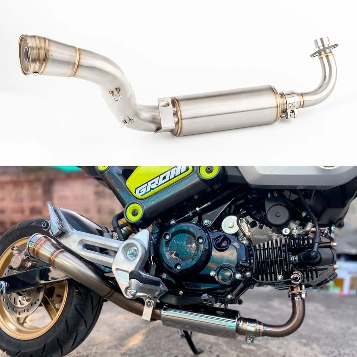 フルエキゾーストマフラー ホンダ グロム MSX125 GROM | ABC-Patch