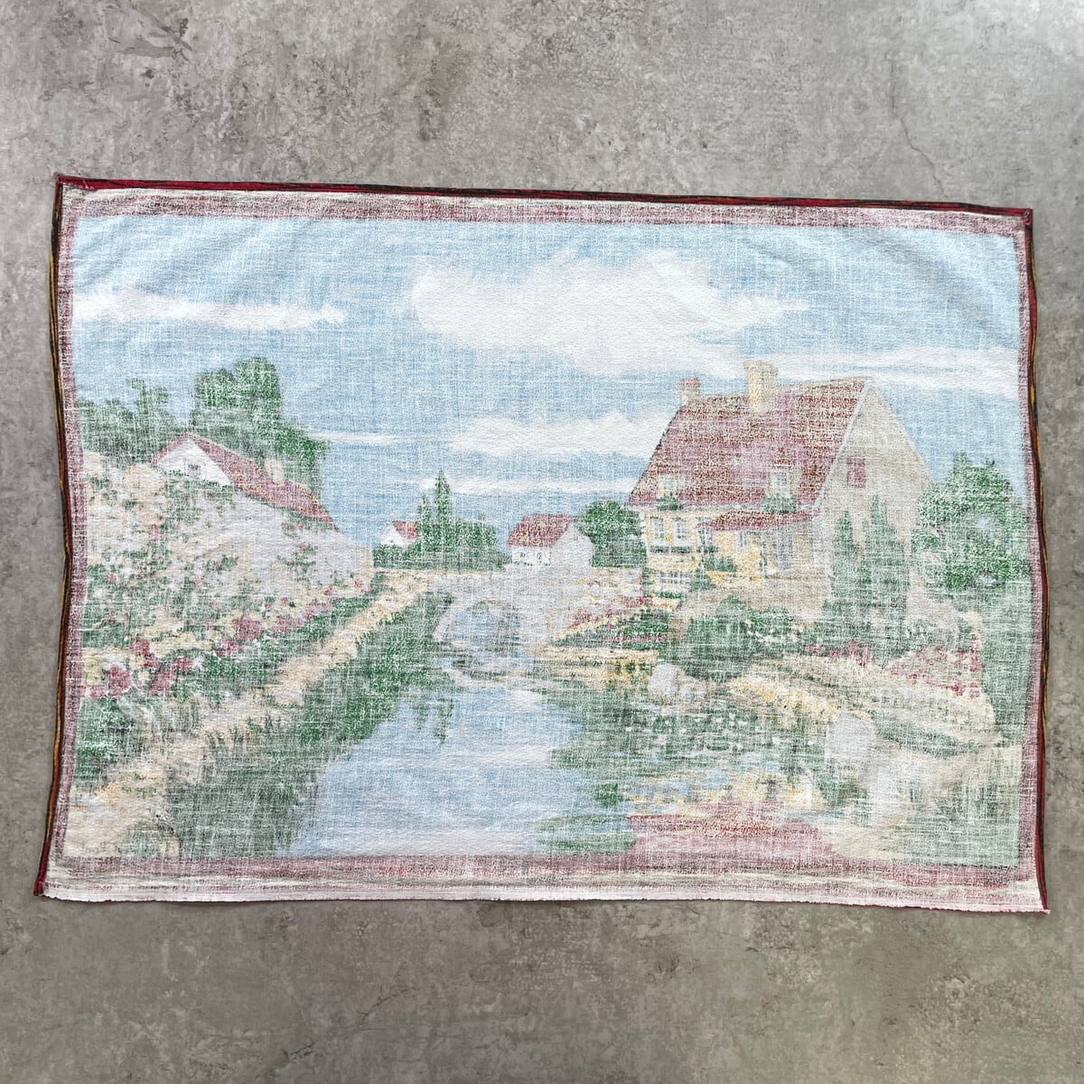 フランス 風景画 タペストリー ファブリックポスター 67×49 インテリア フランス 風景画 タペストリー ファブリックポスター 67×49 インテリア