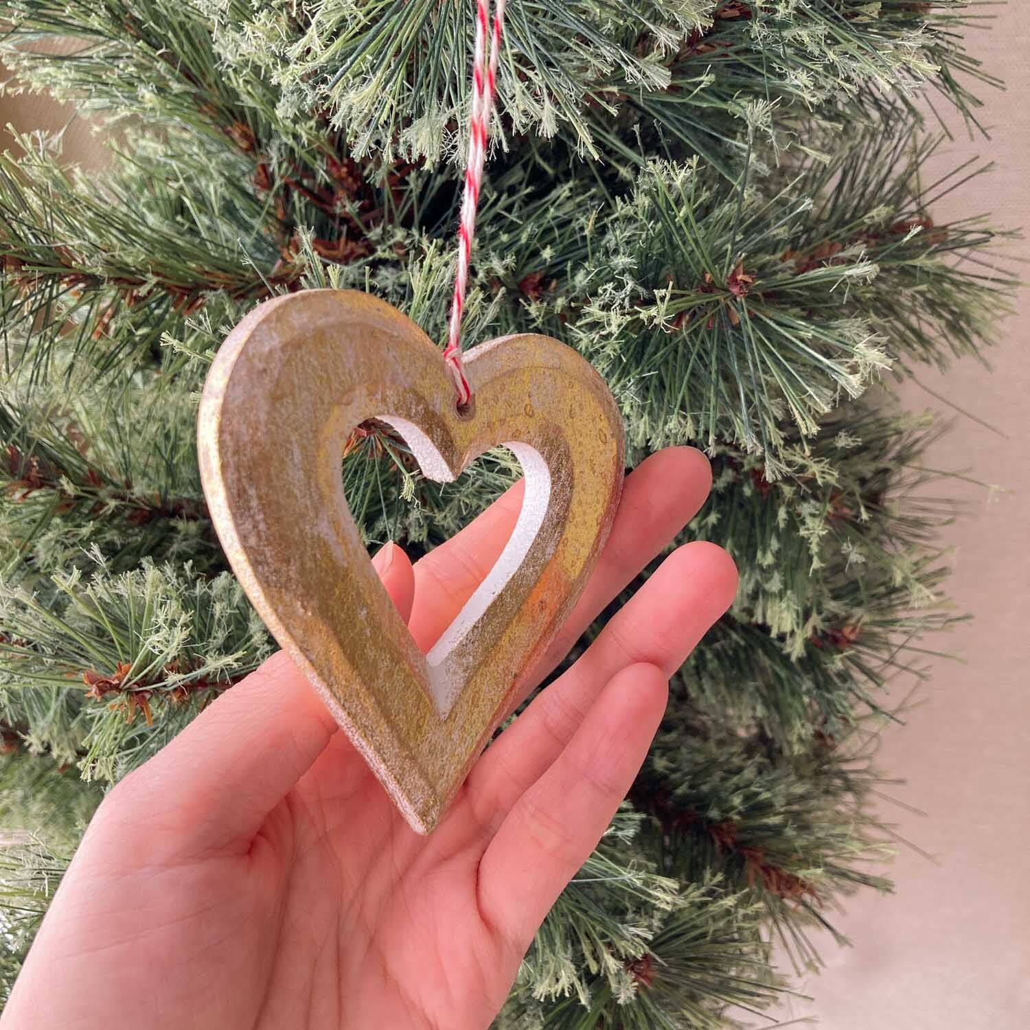 アスティエ クリスマスオーナメント ハート　2個セット アスティエオーナメント ハート型クリスマスオーナメント アスティエ