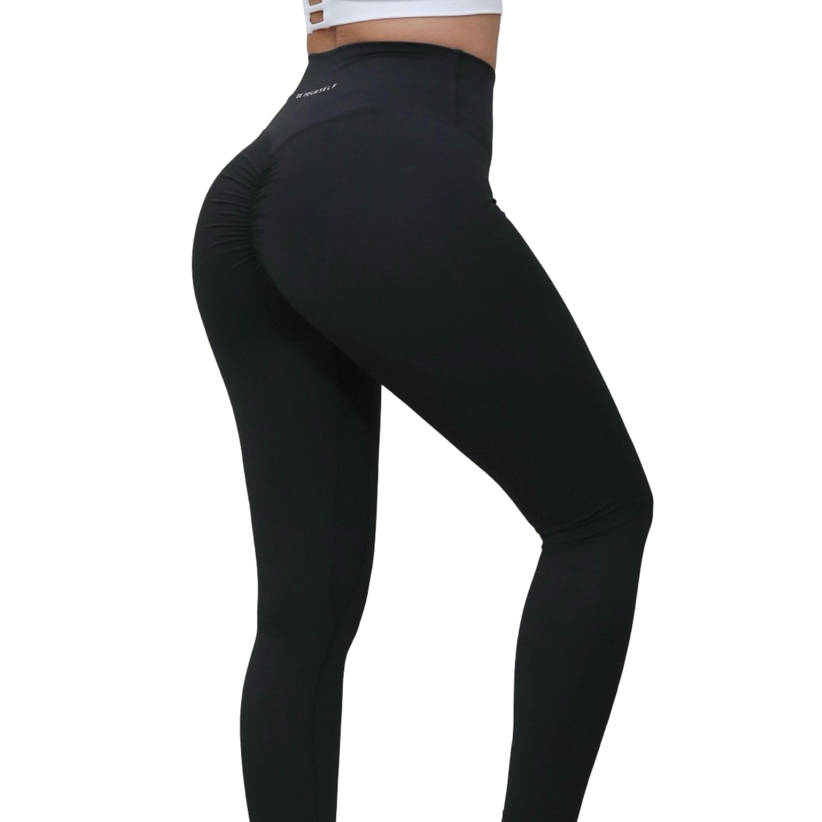 スクランチ美尻レギンス ブラック | Be yourself