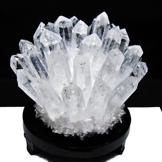 1.3Kg 水晶 クラスター 水晶 原石 台座付属 一点物 182-8372