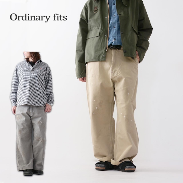 ordinary fits [オーディナリーフィッツ] BELL PANTS [OF-P180] ベルパンツ・ USED加工・デニム・ワイドシルエット・ペインター・MEN'S / LADY'S [2024SS]