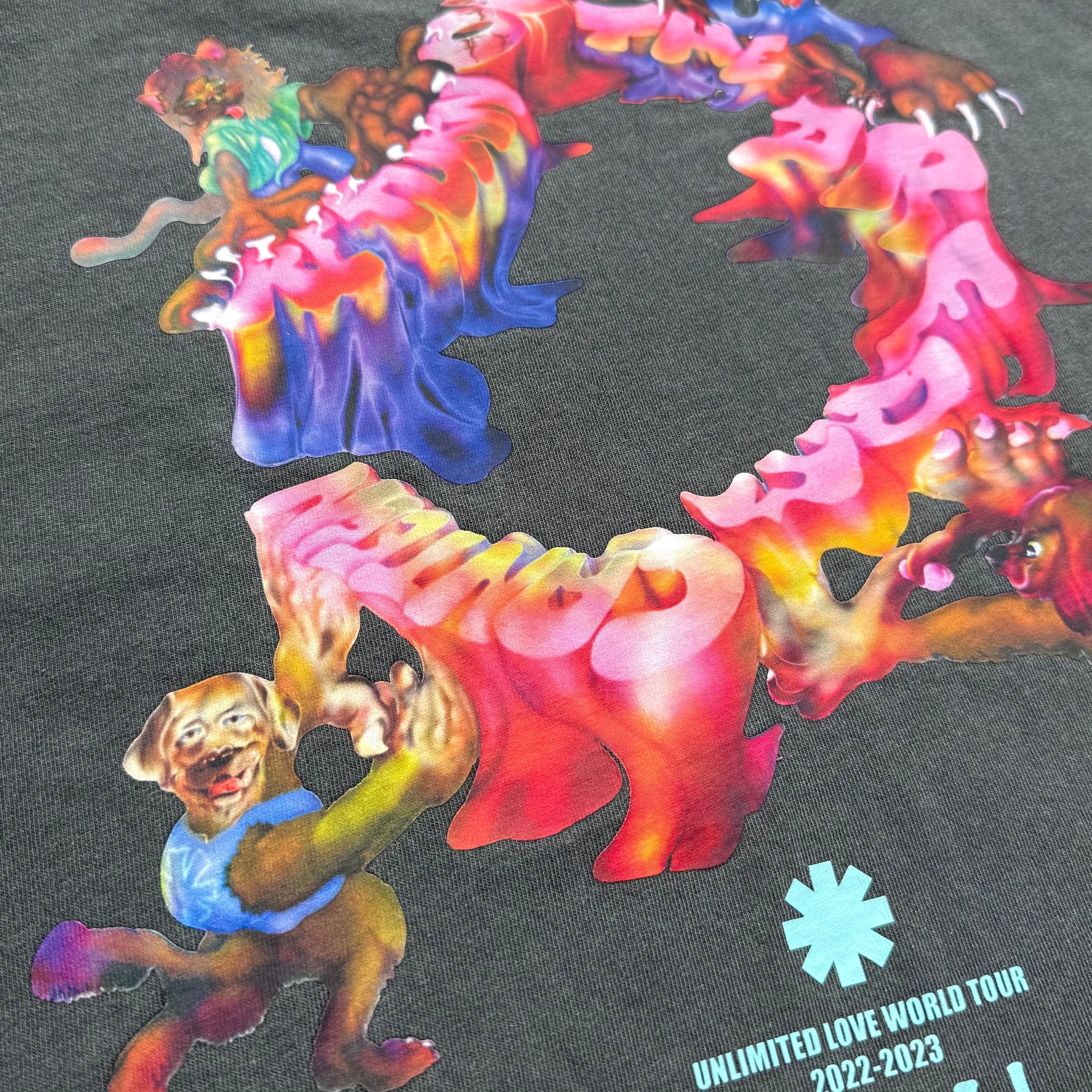 USED “RED HOT CHILI PEPPERS” 2022-2023 WORLD TOUR T-Shirt L