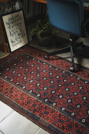 1137-Semi Antique Mina Khani Baluch rug