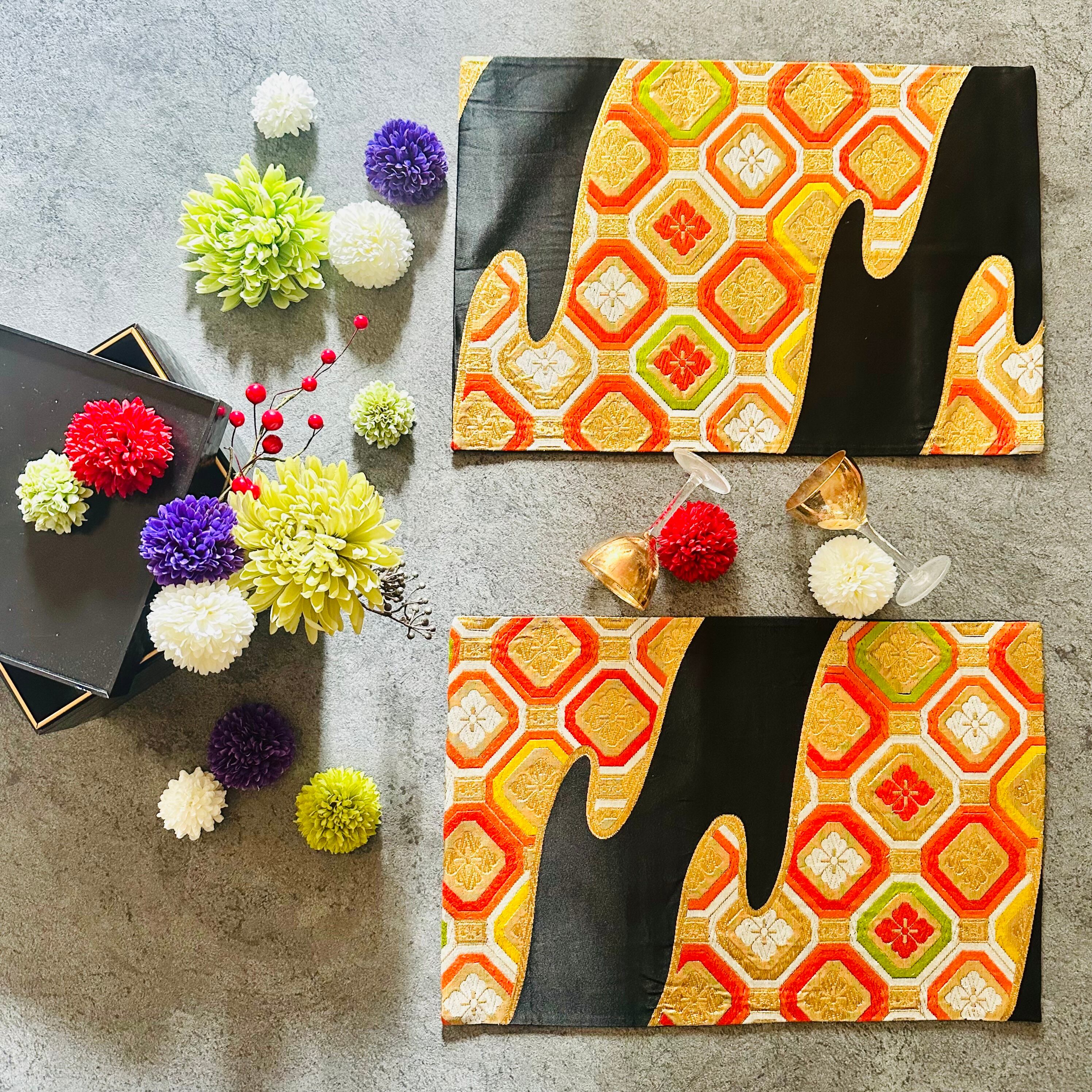 着物リメイク　正絹タペストリー koto1946