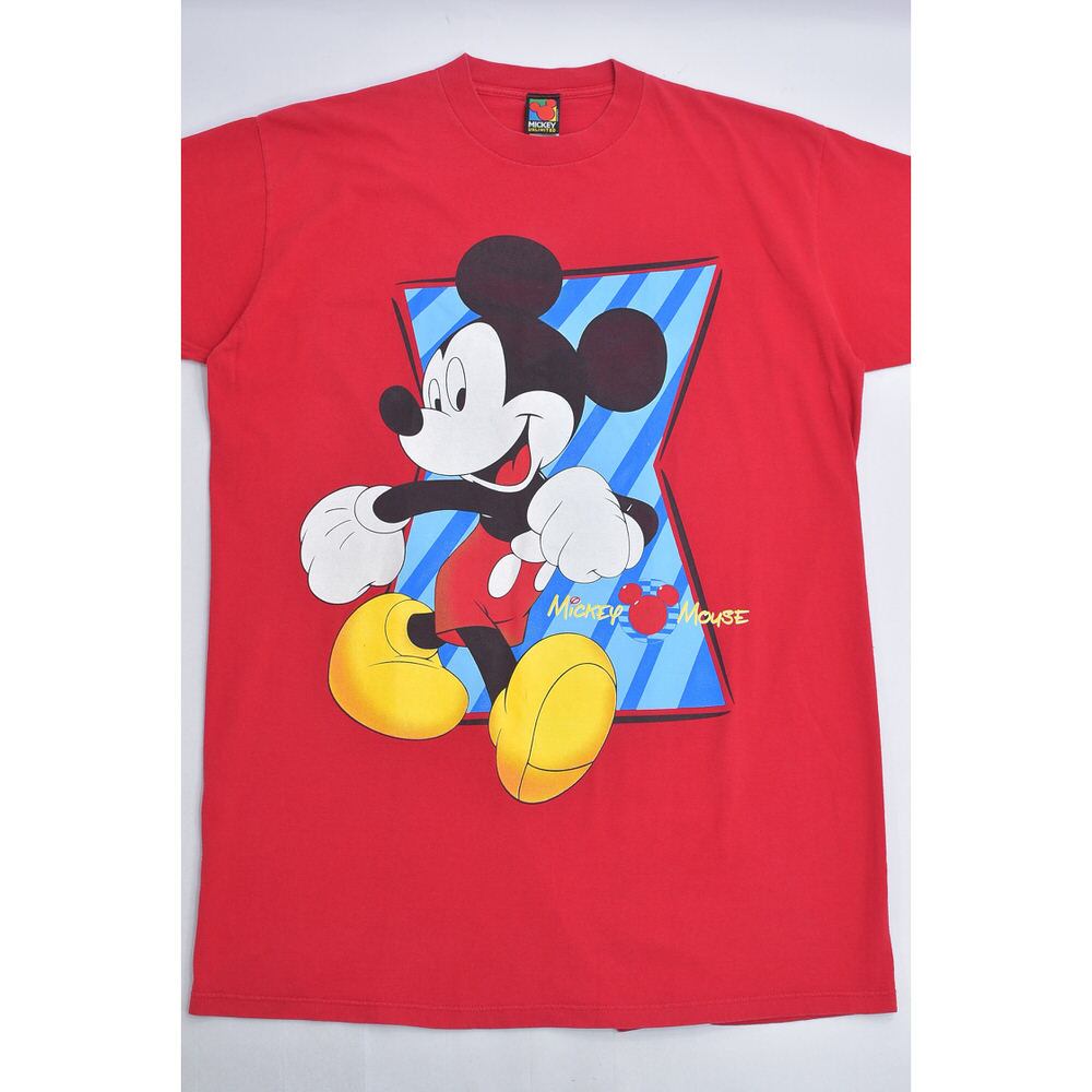ヤングランド ミッキーマウス ワンピース　ヴィンテージ　USA 90～00s MICKEY UNLIMITED ミッキーマウス プリント Tワンピ