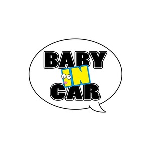 LITTLE AKIBA　Chat Bubble【BABY IN CAR】