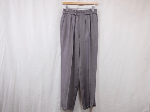 semoh”Linen Pin Tuck Easy Trousers Grey”