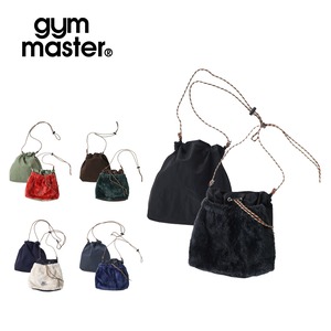 gym master ジムマスター リバーシブルボア×リップストップミニショルダーバッグ メンズ レディース 巾着 トートバッグ カジュアル アウトドア G818703