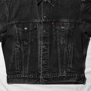 美品 M 93年 USA 70507-4159 Levi’s サルファーブラック デニムジャケット リーバイス