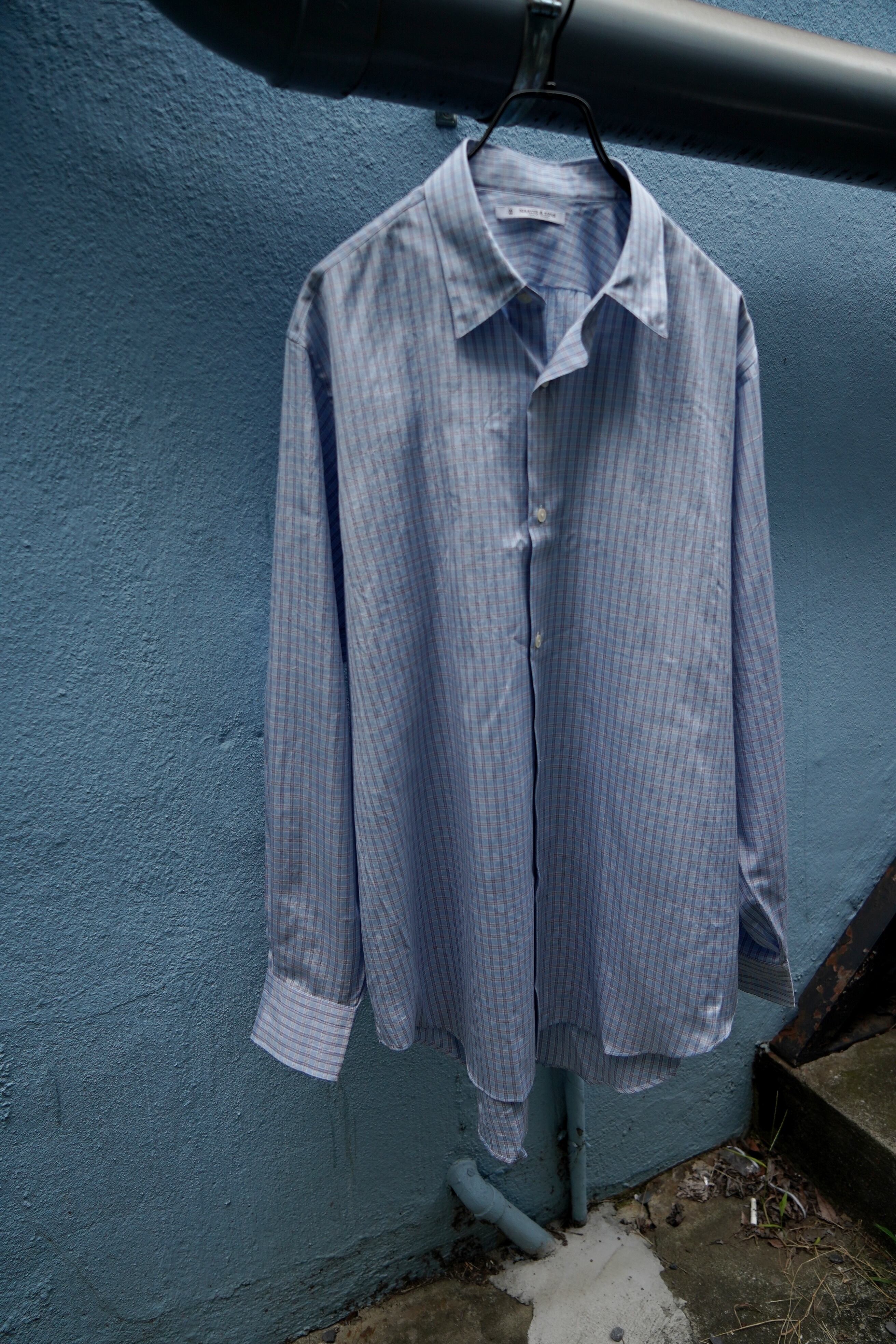 MAATEE&SONS / CHARLES SILK POPLINE FINE CHECK | LiNN