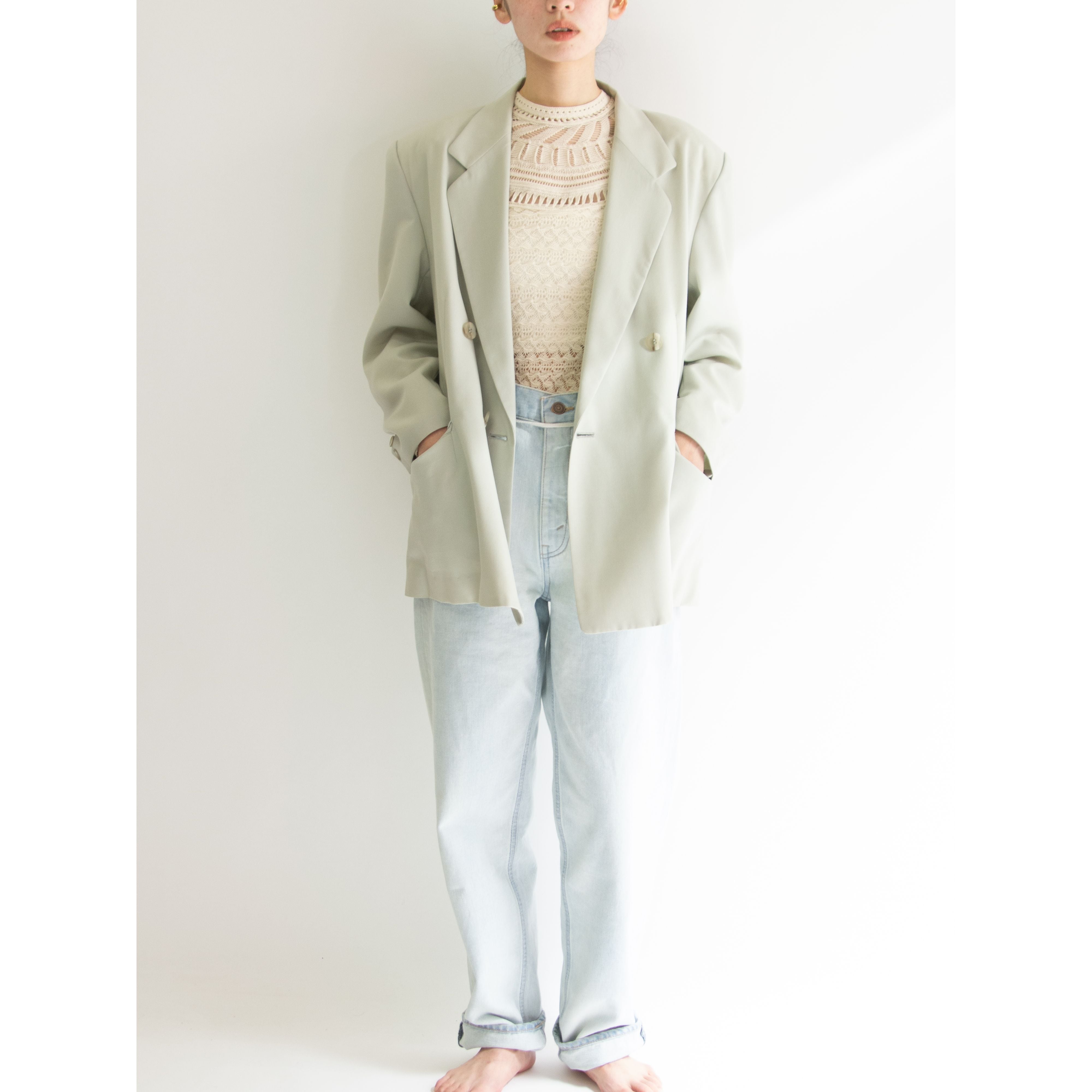 I.S. ISSEY MIYAKEMade in Japan 's % Wool Double Jacket