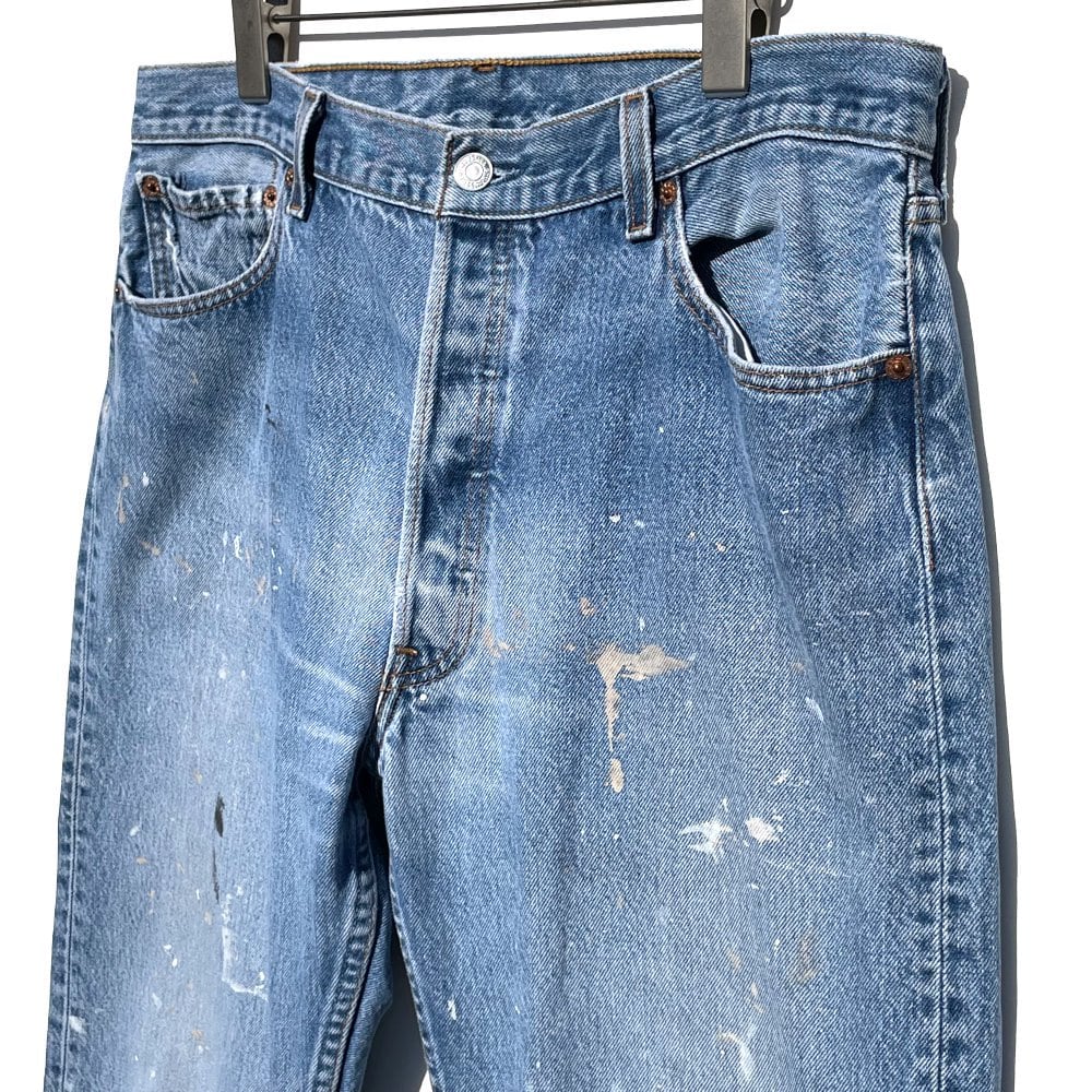 Levis 501 Paint [Levis 501-0000 Made in Mexico] Vintage Denim