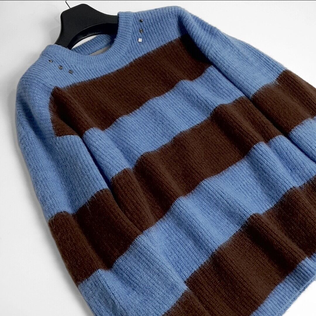 ☆Stray Kids ハン 着用！！【GAKIHARA】cobain mild hair stripe knit