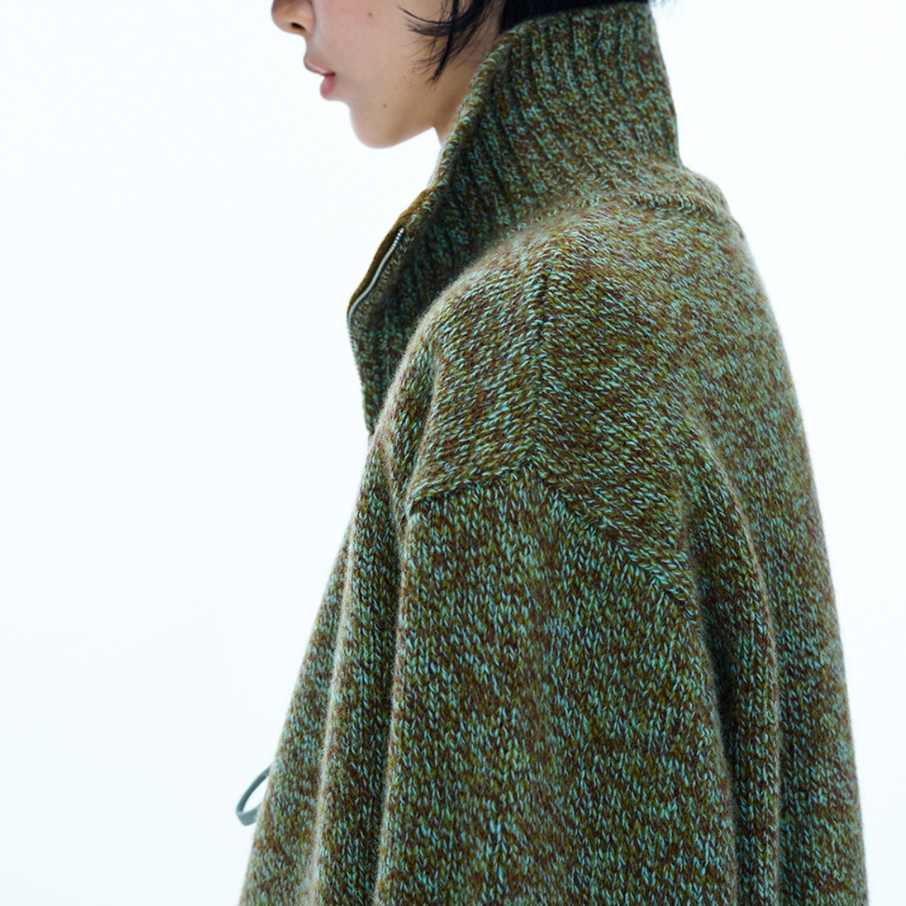 Zip Up Knit Jacket T3936