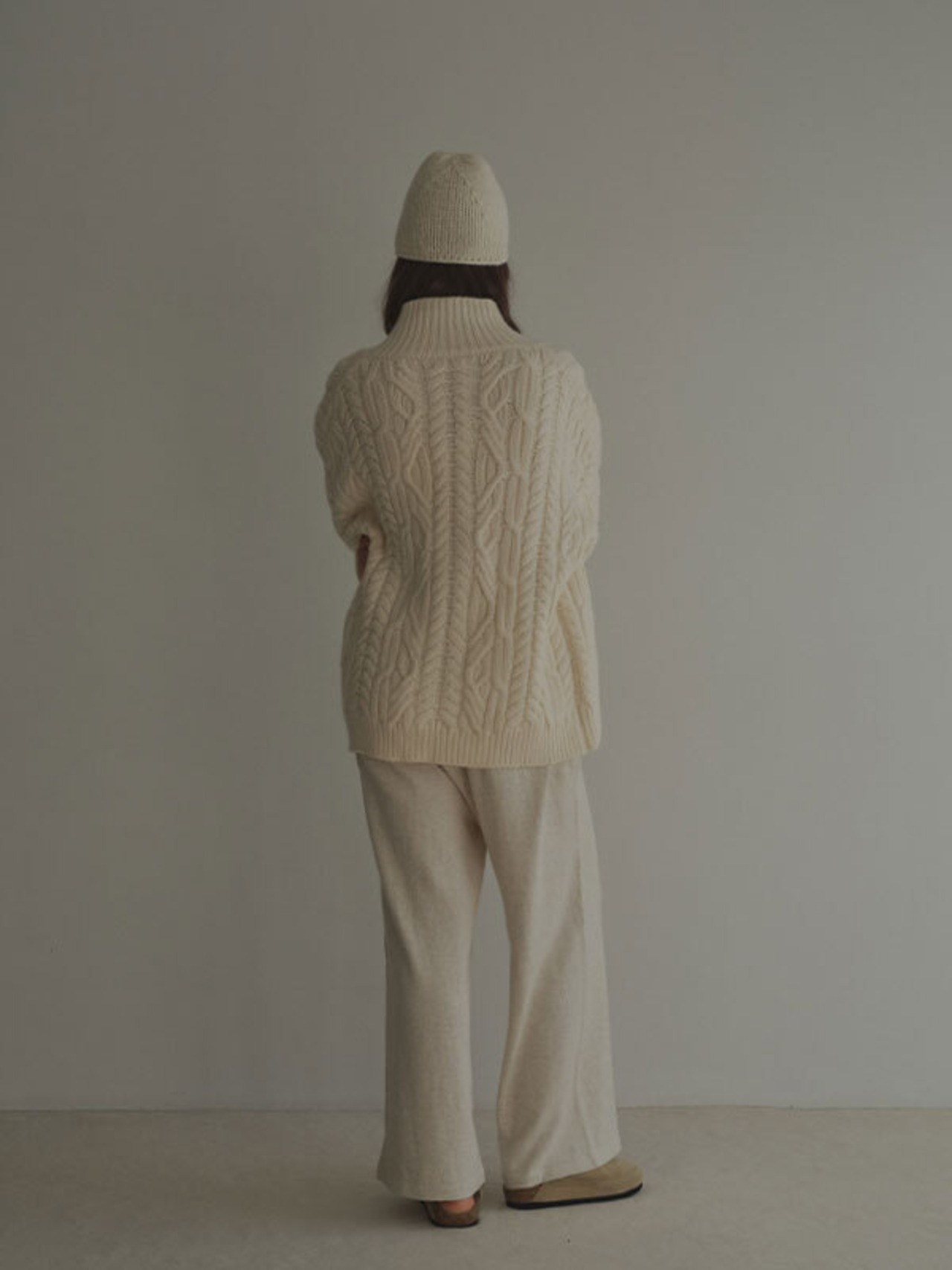 ETRE TOKYO ダブルジップケーブルニットカーディガン 2色展開